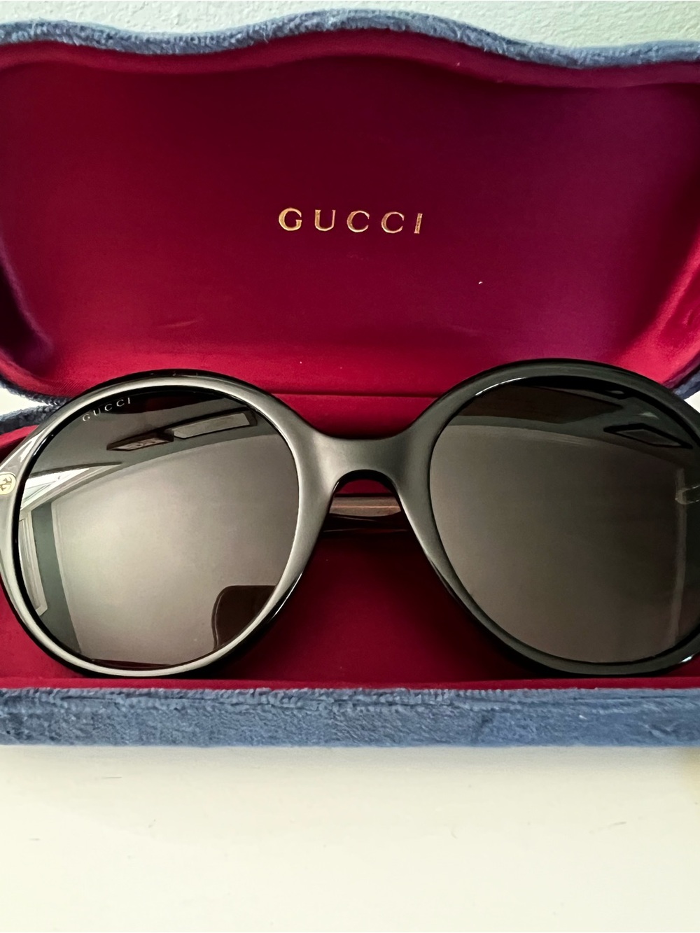 Gucci Round 55mm Sunglasses - Picture 4 of 12